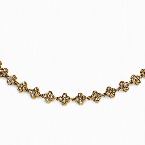 Aurora — Bracelet Strass Fleur