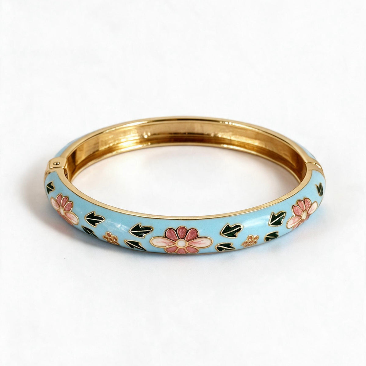 Graziella — Bracelet Fleurs Émaillées