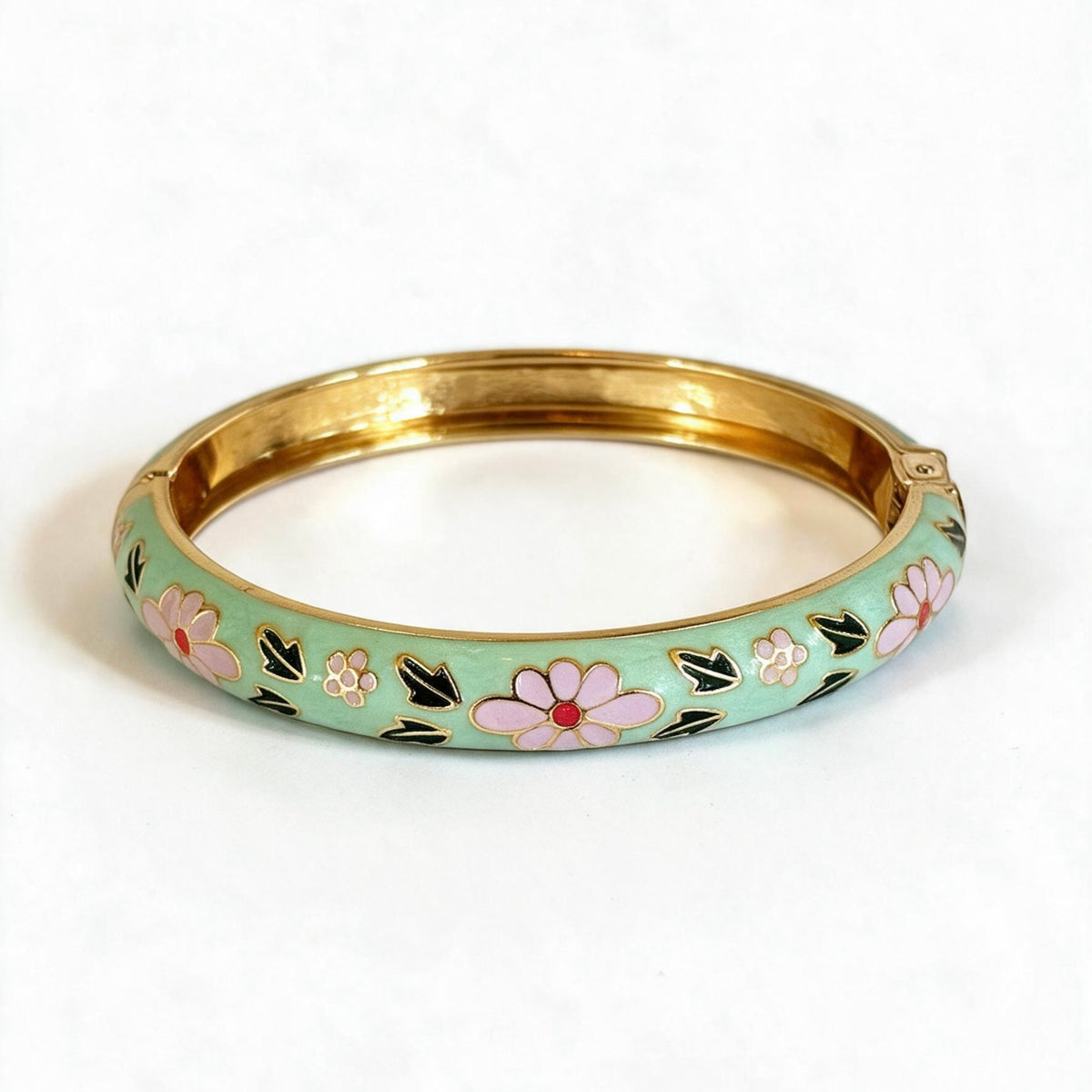 Graziella — Bracelet Fleurs Émaillées