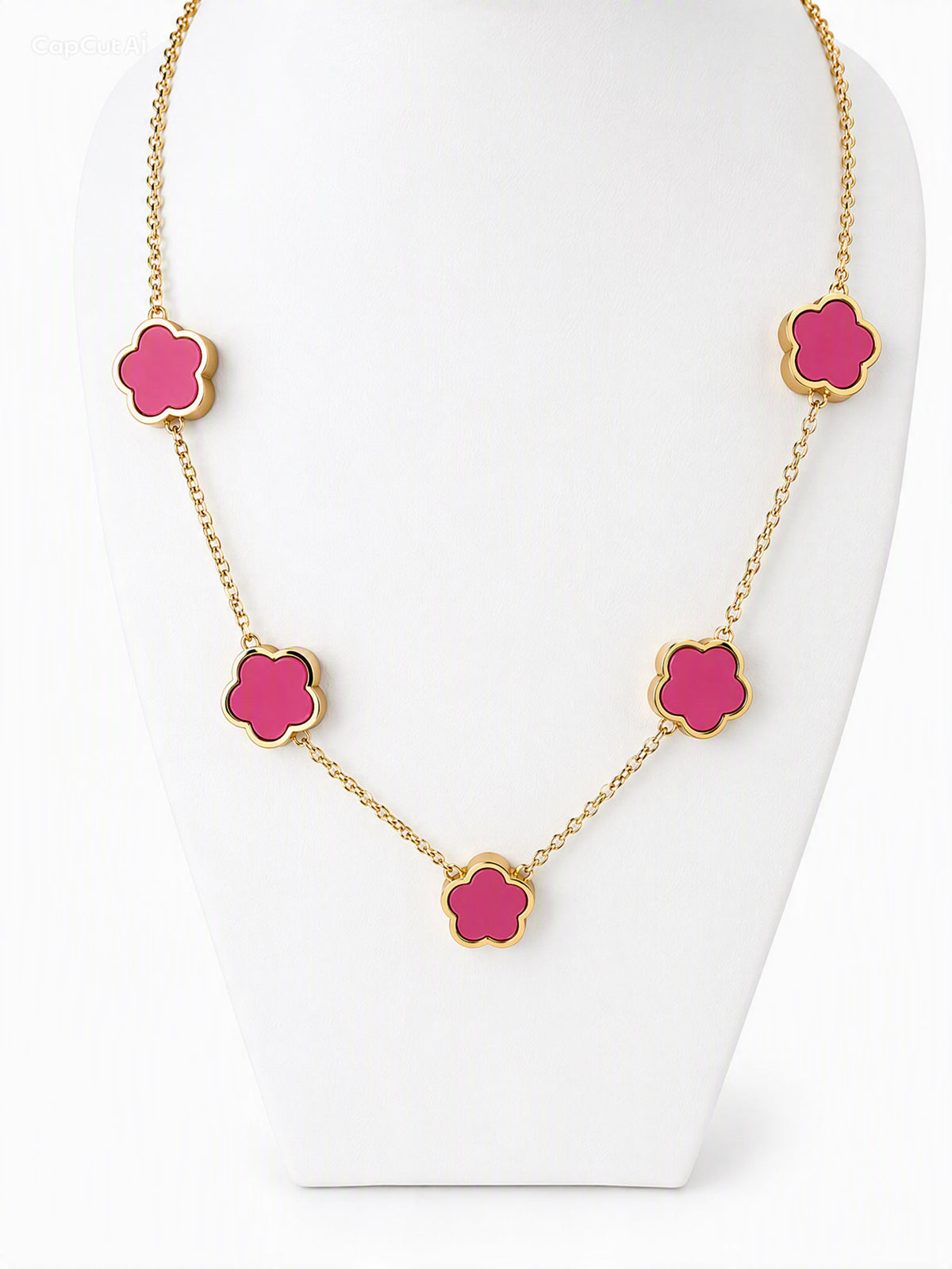 Malvina — Collier Fleurs Rose