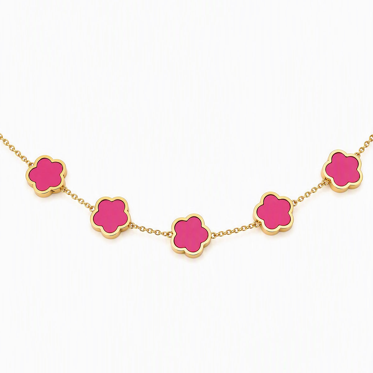 Malvina — Bracelet Fleurs Rose