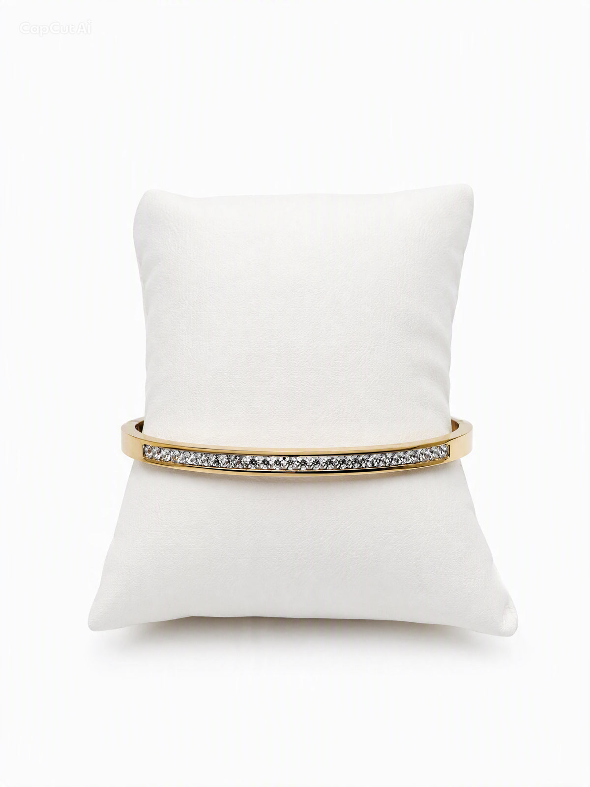 Catalina — Bracelet Bangle Doré Strass