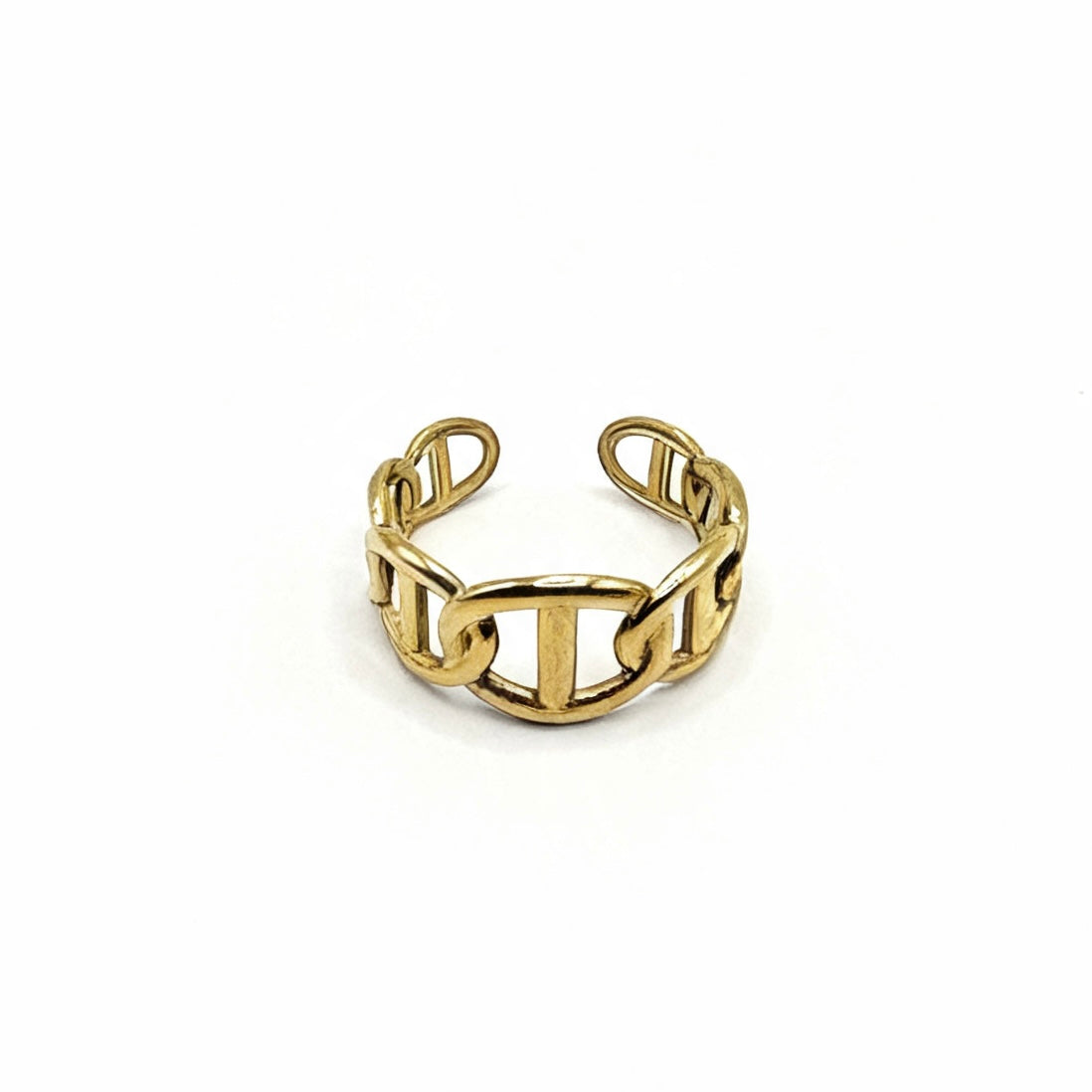 Sofia — Bague Ouverte Maillon Doré