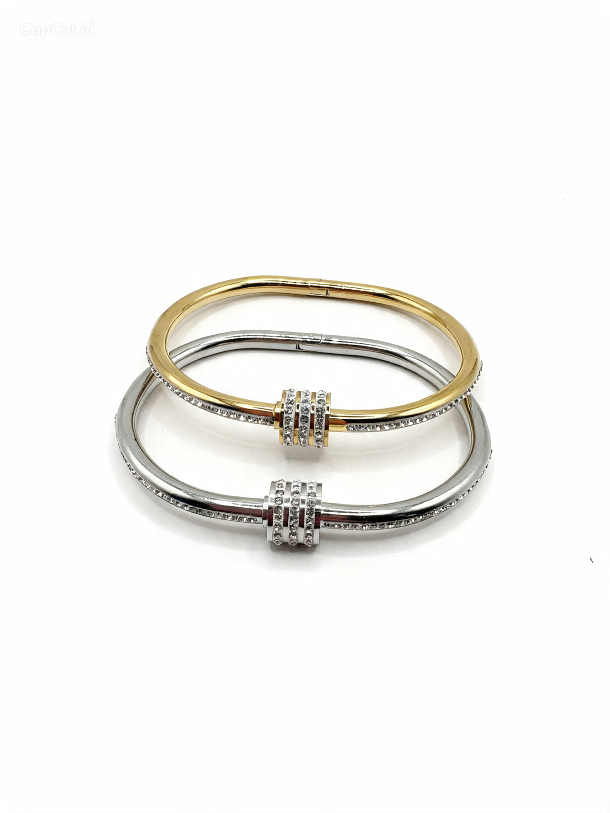 Valeria — Bracelet Bangle Anneau Strass