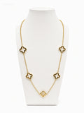 Celina — Collier Chaîne Trèfles Dorés