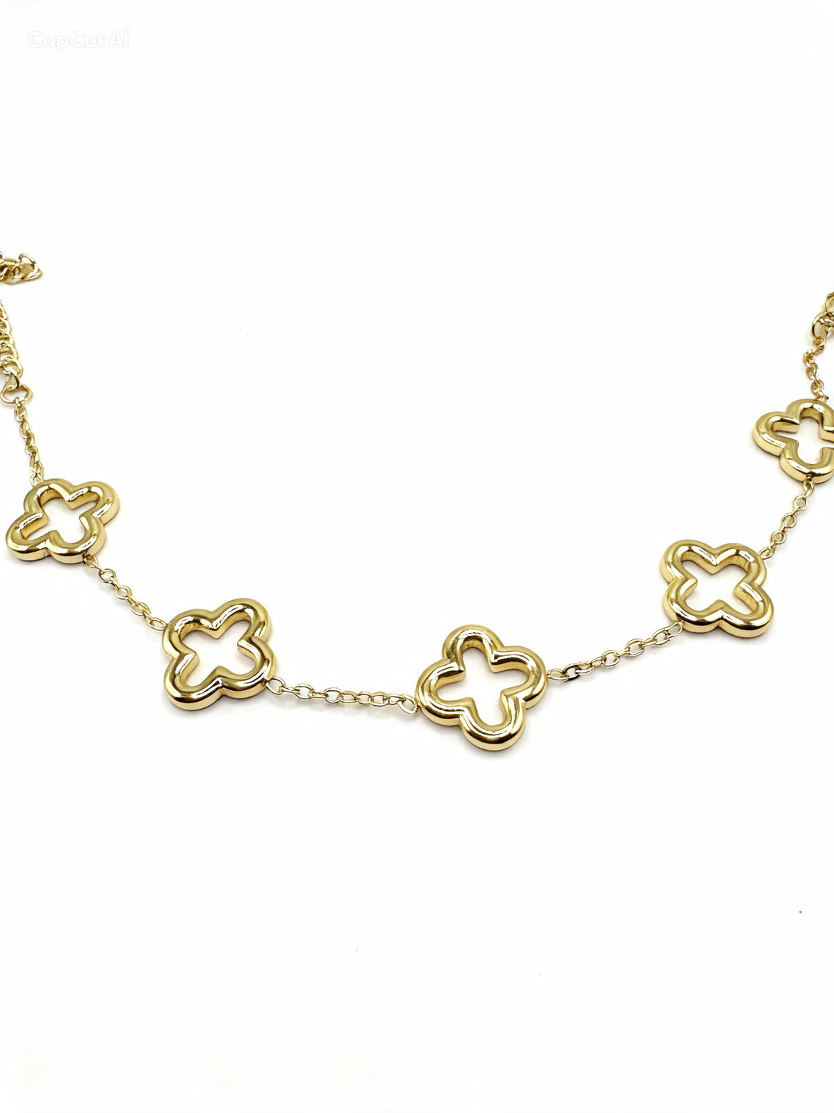 Celina — Bracelet Trèfles Dorés
