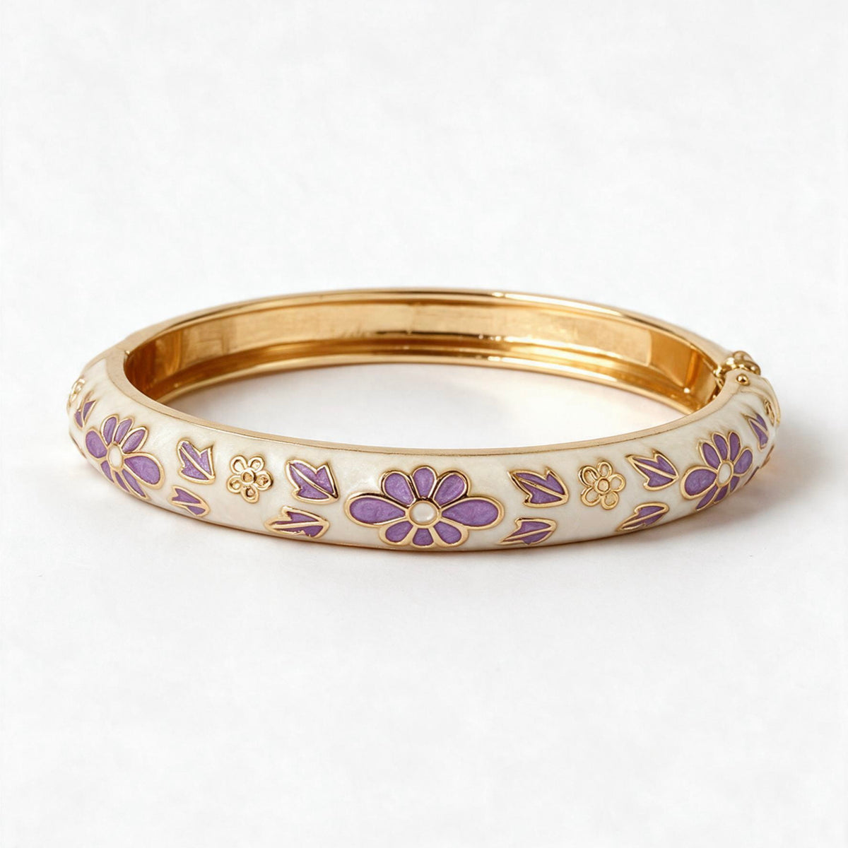 Graziella — Bracelet Fleurs Émaillées