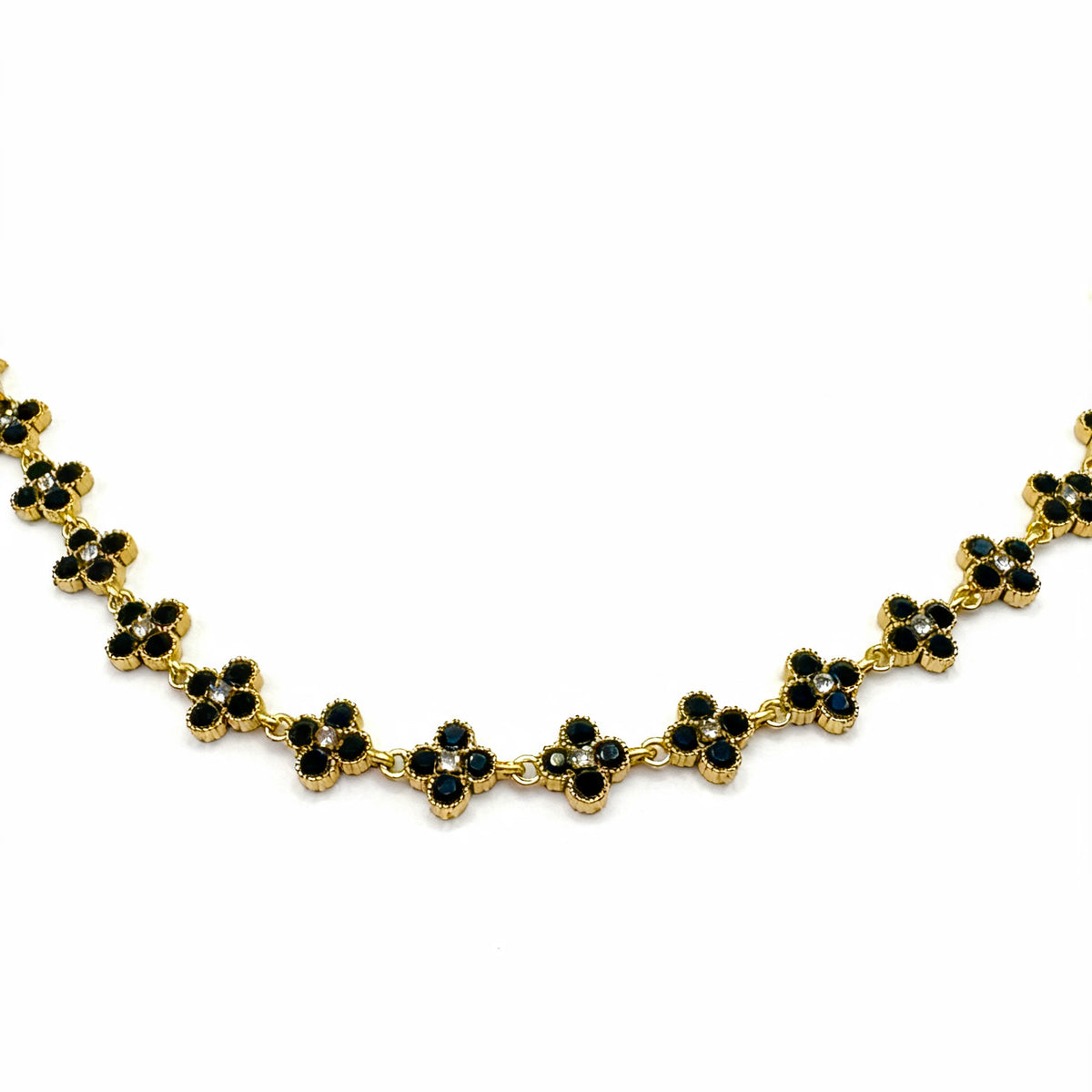 Aurora — Bracelet Strass Fleur