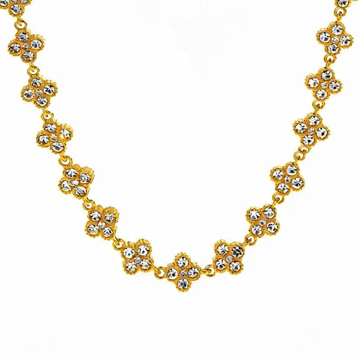 Selena — Collier Strass Fleur
